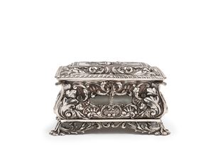 A silver vermeil box, Austria 19th Century