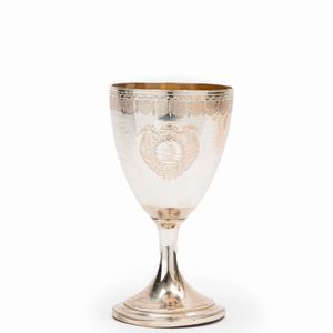 A silver chalice, London, 1835, defects