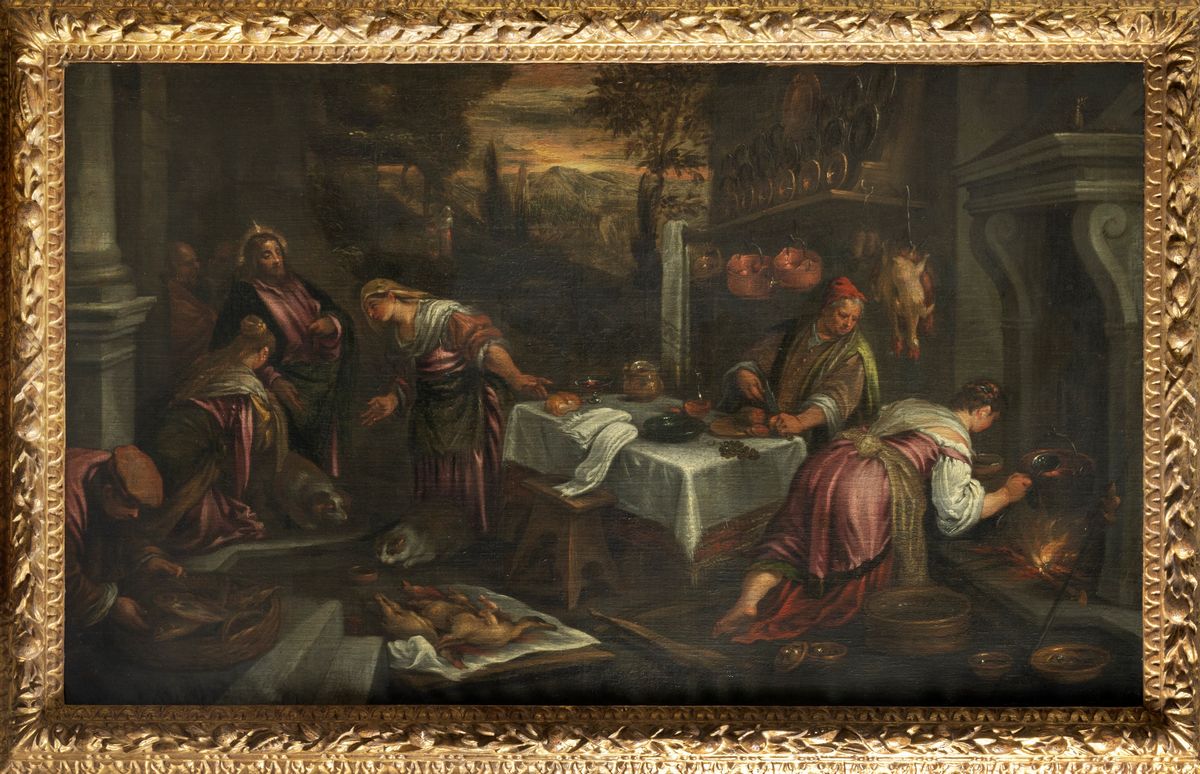 Bottega dei Bassano - Cristo a Casa di Marta, Maria e Lazzaro