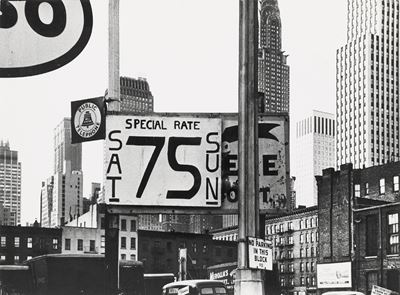 Second Avenue and 40th Street, New York, stampa vintage alla gelatina ai sali d'argento, anni 195...