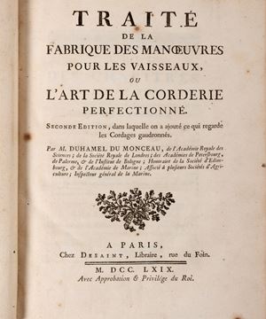 Traite de la fabrique des manoeuvres pour les vaisseaux, ou L'Art de la corderie perfectionné