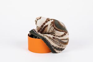 Voitures de Dames silk twill pleated scarf