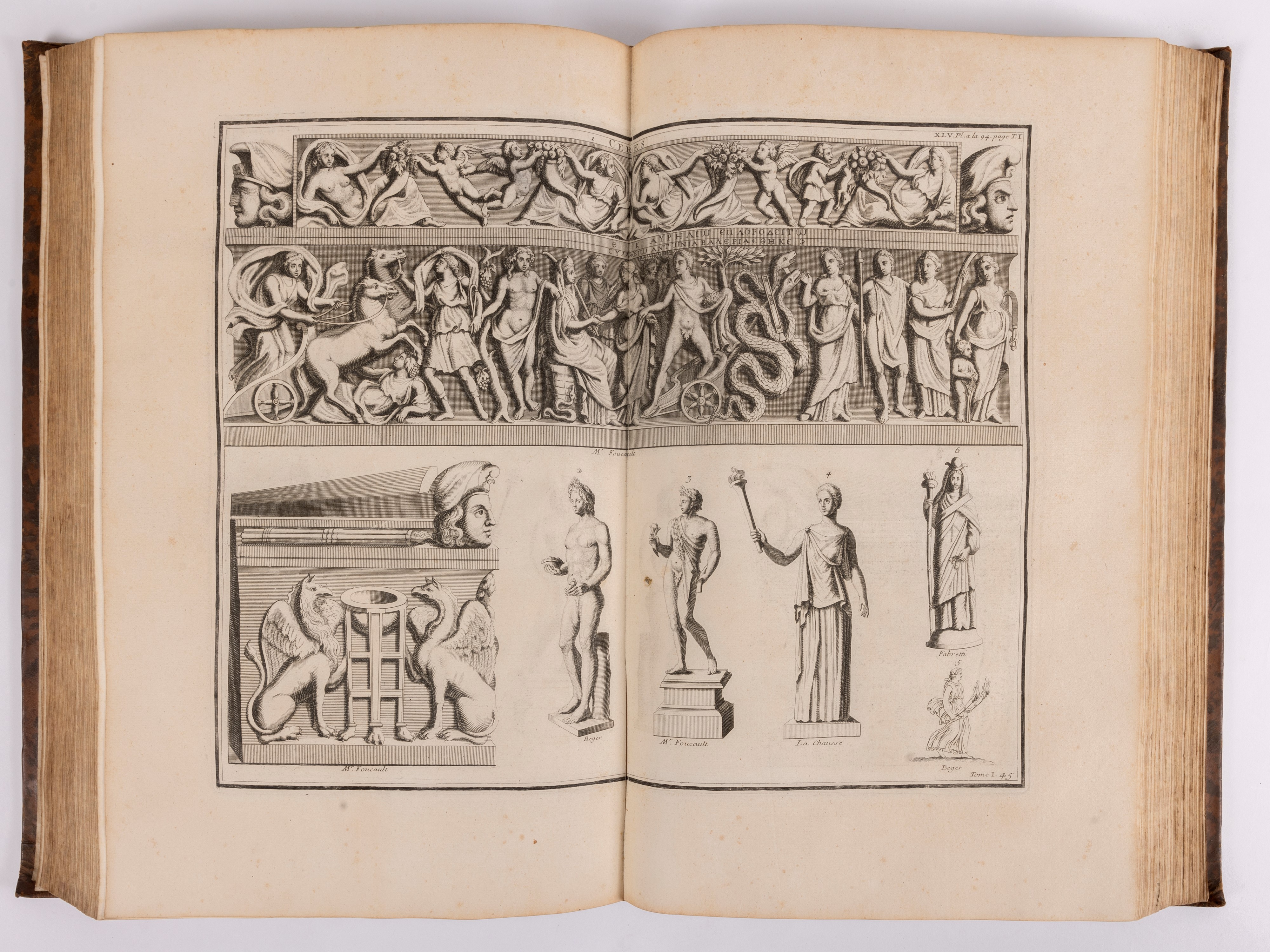 Bernard De Montfaucon - L'Antiquité expliquèe et présentée en figures, 1722, Incisioni in rame