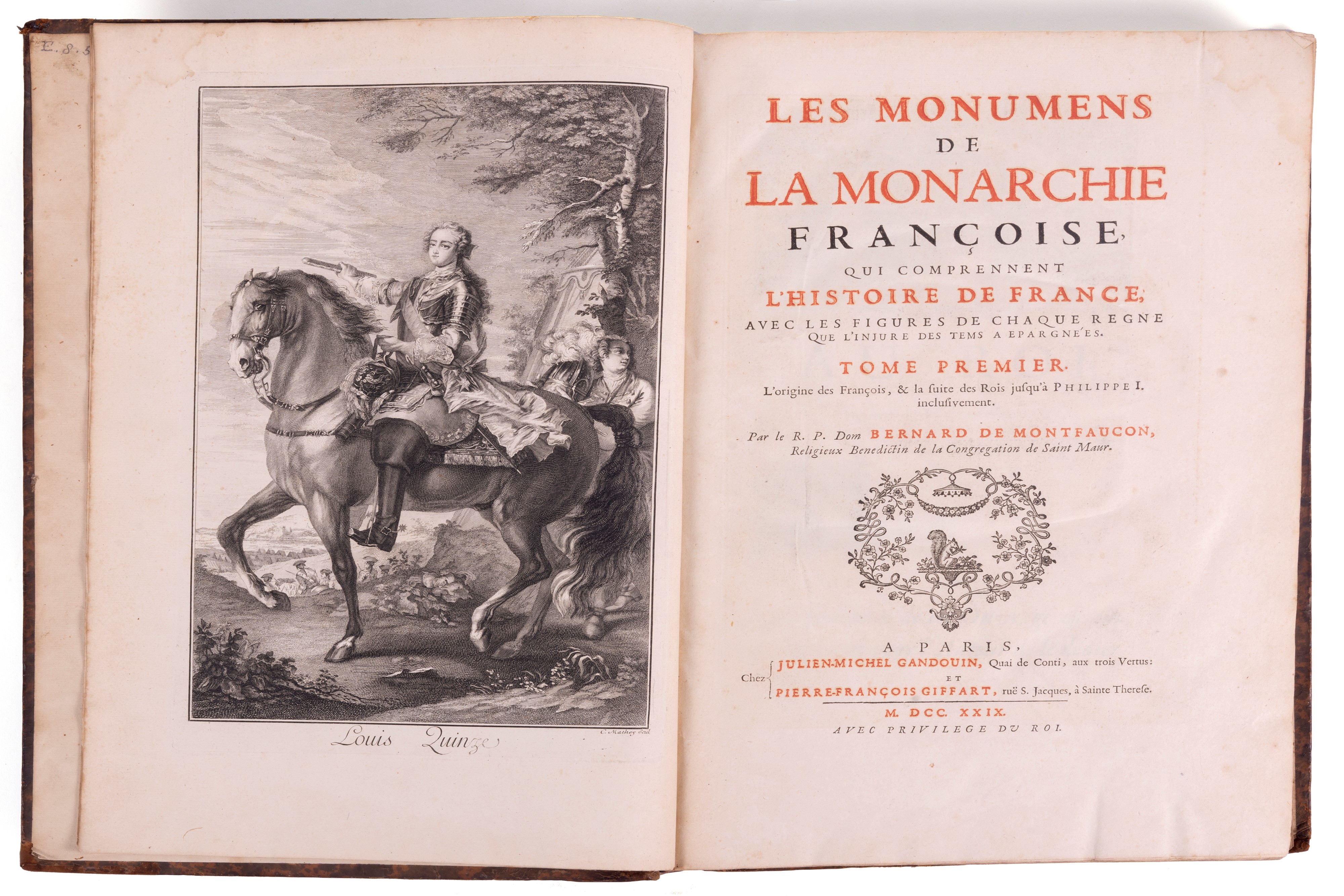 Bernard De Montfaucon - Les Monumens de la Monarchie Francoise, 1729