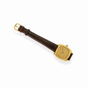 A 18k yellow gold wristwatch, Girard Perregaux