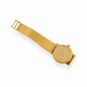 A 18k yellow gold wristwatch, Girard Perregaux