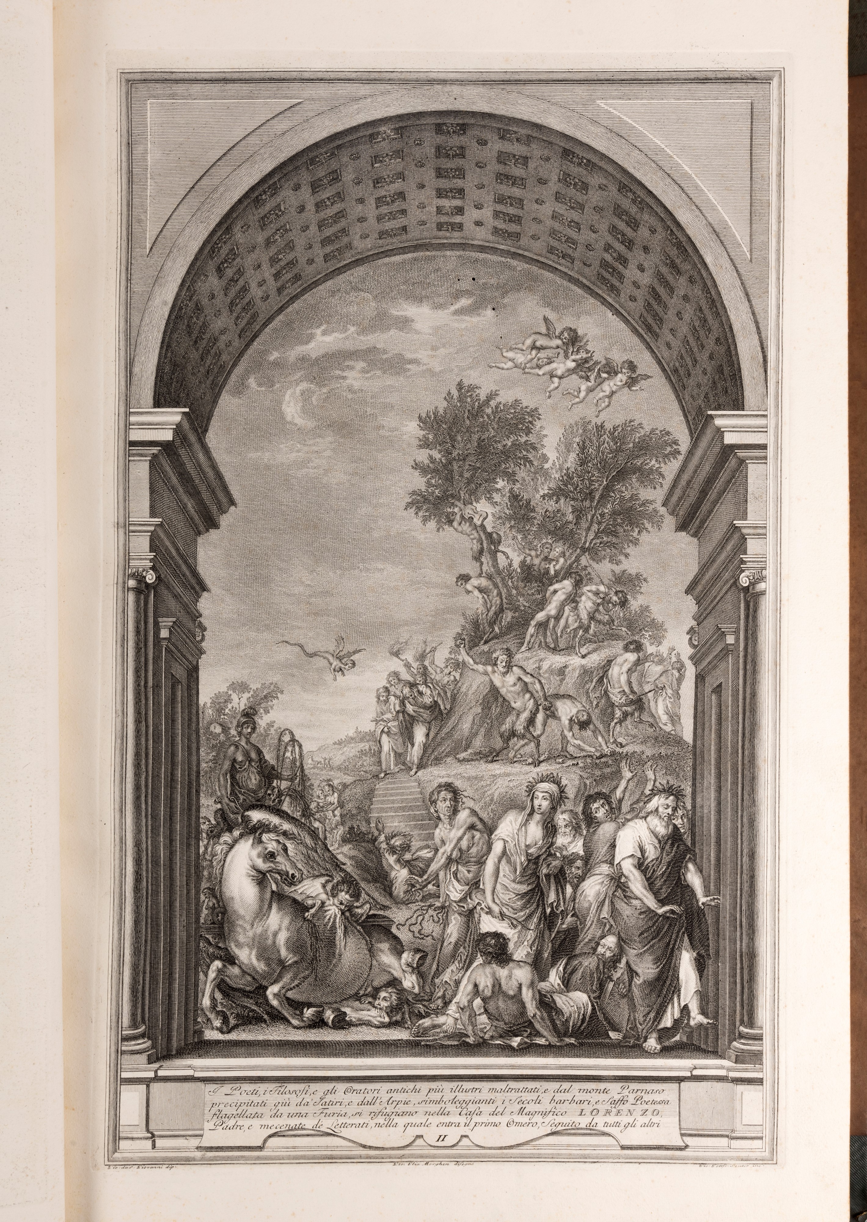 Giuseppe Allegrini, Pitture del Salone Imperiale, 1751