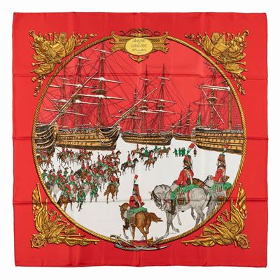 Foulard Marine Et Cavalerie