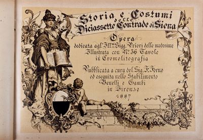 Francesco Forno, Storia e costumi delle Diciassette Contrade di Siena, 1887
