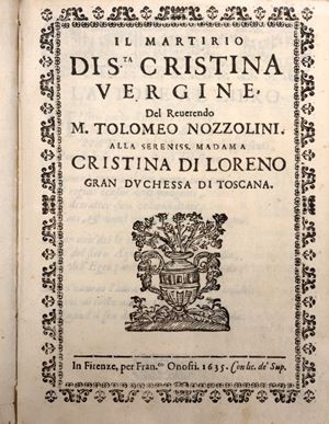 Tolomeo Nozzolini - Opere in ottava rima
