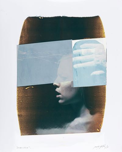 Dietro il volto, Giant polaroid con interventi in acrilico, 2011