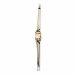 A 18k two-color gold and diamond lad's wristwatch, Rolex, defects