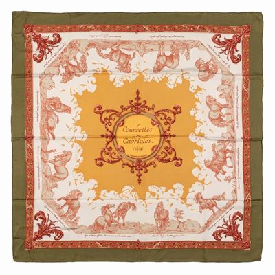 Foulard Courbettes e Cabrioles