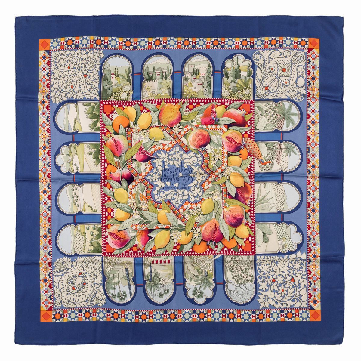 Hermès - Les jardins d'Andalousie silk twill scarf 2006 | Luxury