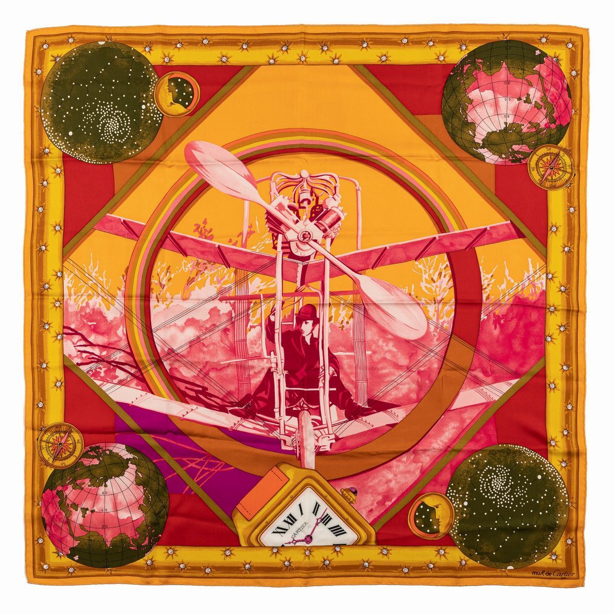 Valentino e Cartier - Lotto Composto da Tre Foulard