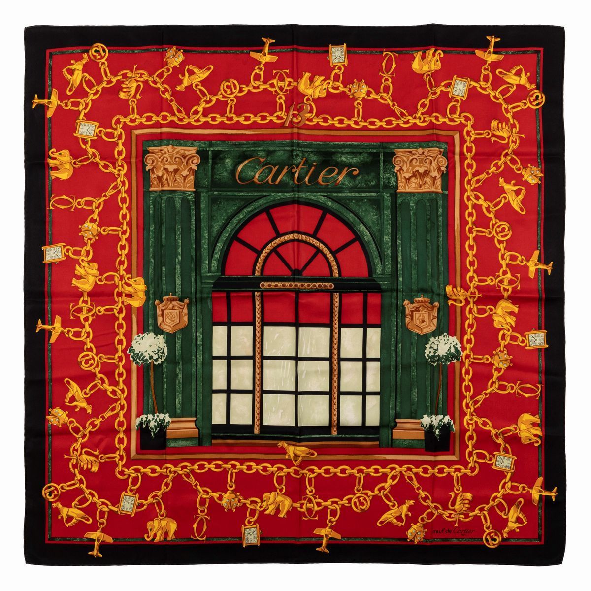 Valentino e Cartier - Lotto Composto da Tre Foulard