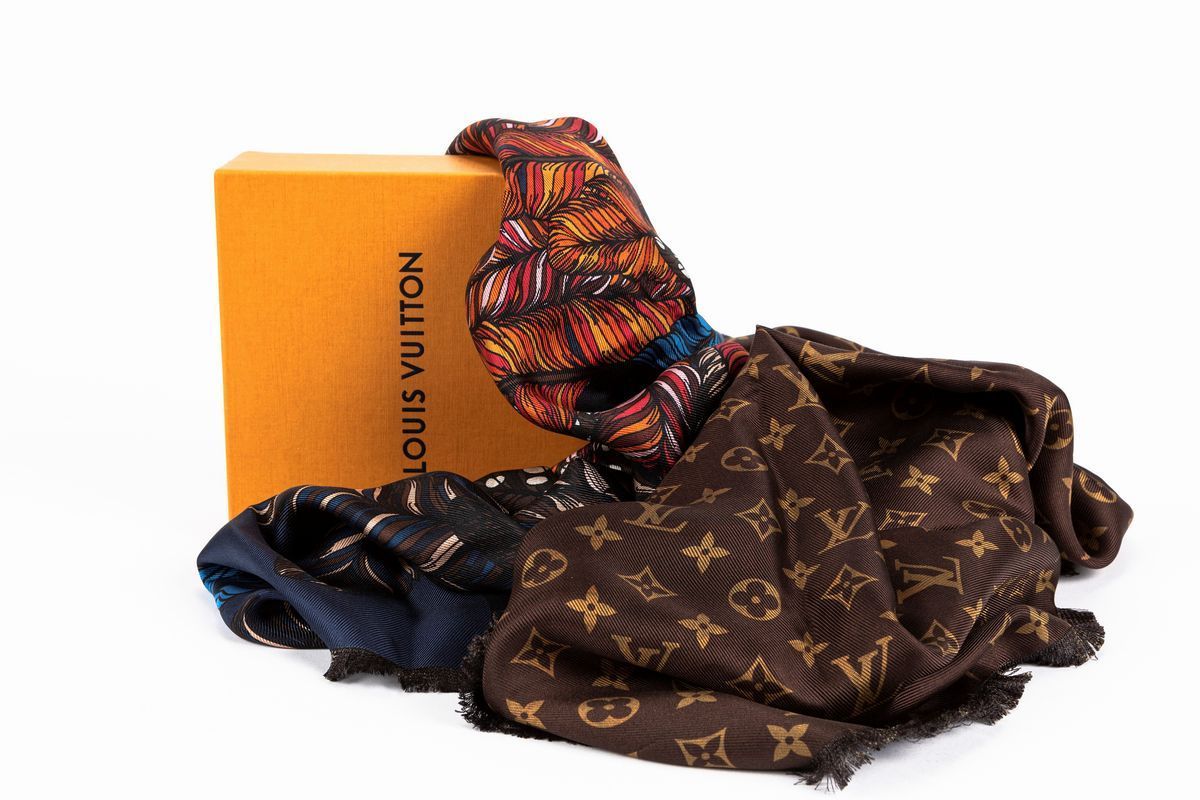 Louis Vuitton ツイリー LOUIS VUITTON／ルイヴィトン】バッグ柄ツイリースカーフ入荷