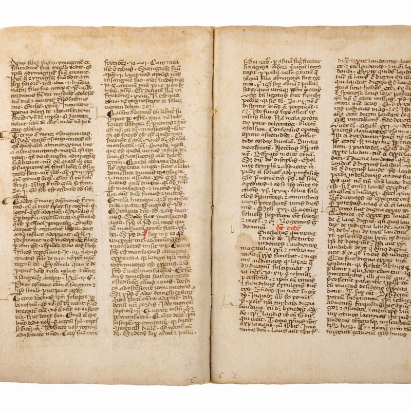 Miscellanea ascetica, manoscritto su carta, Lombardia, 1330