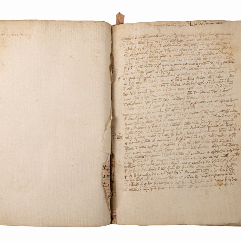 Miscellanea ascetica, manoscritto su carta, Lombardia, 1330