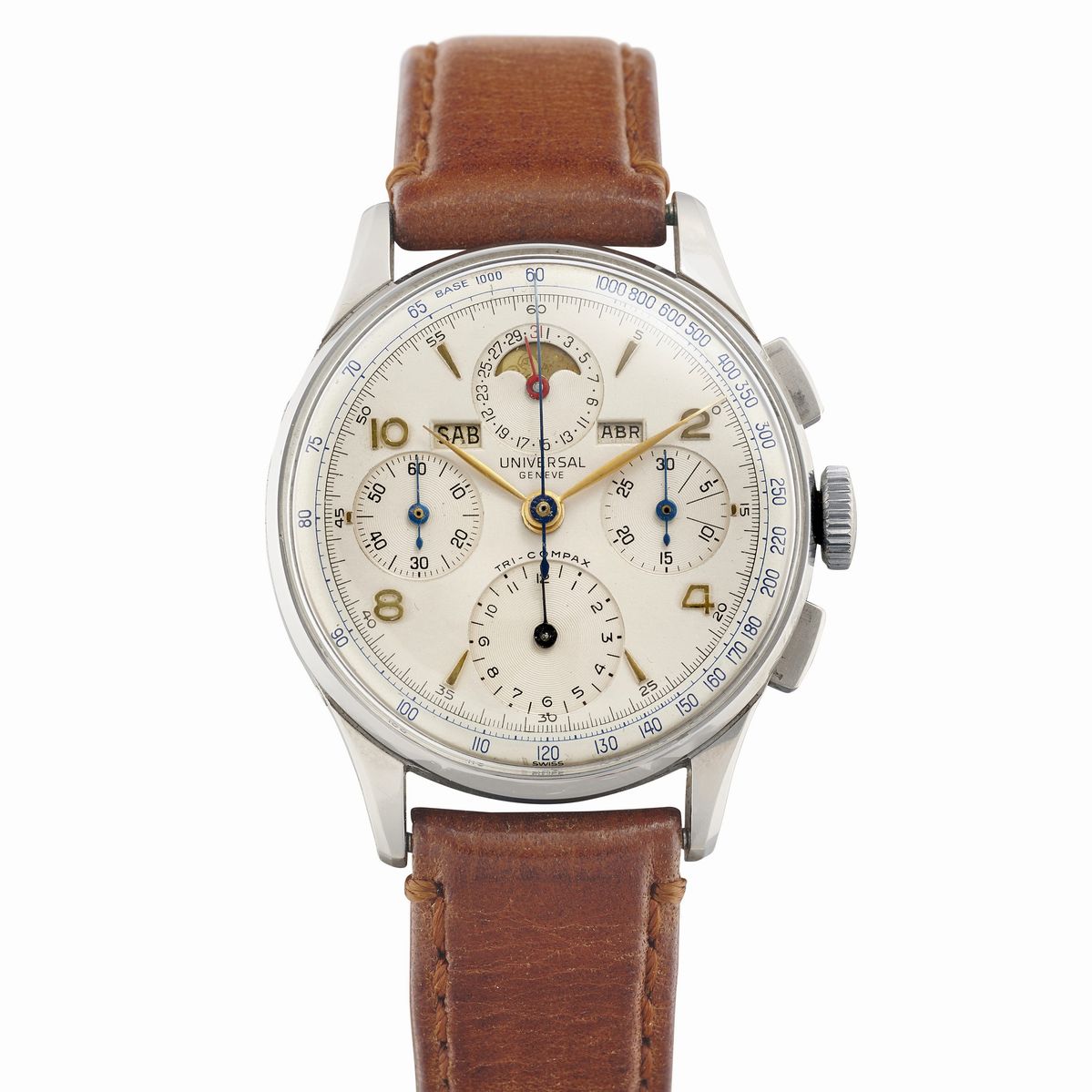 Universal Genève - Tri-Compax 22502, anni 40 | Orologi | Finarte, casa ...