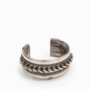 A silver bangle