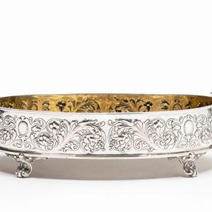 A silver vermeil centerpiece, Italy XX Century