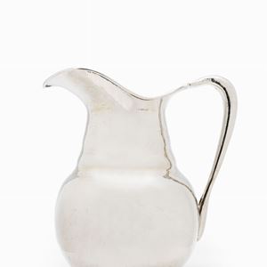 A silver jug, Italy XX Century