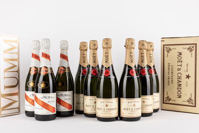 Moet & Chandon Imperial & Mumm Cordon Rouge (9 Bt)