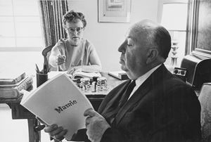 Alfred Hitchcok and Alma Reville