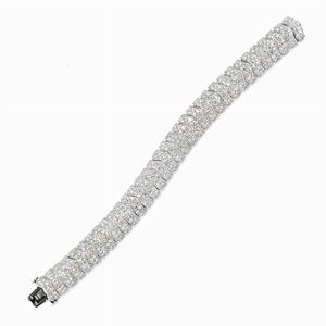 A 18K white gold and diamond bracelet