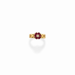  - Anello con rubini