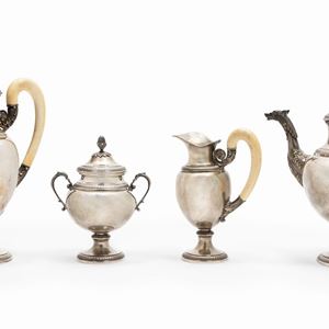 A silver tea and coffe service, Italy, 20th Century