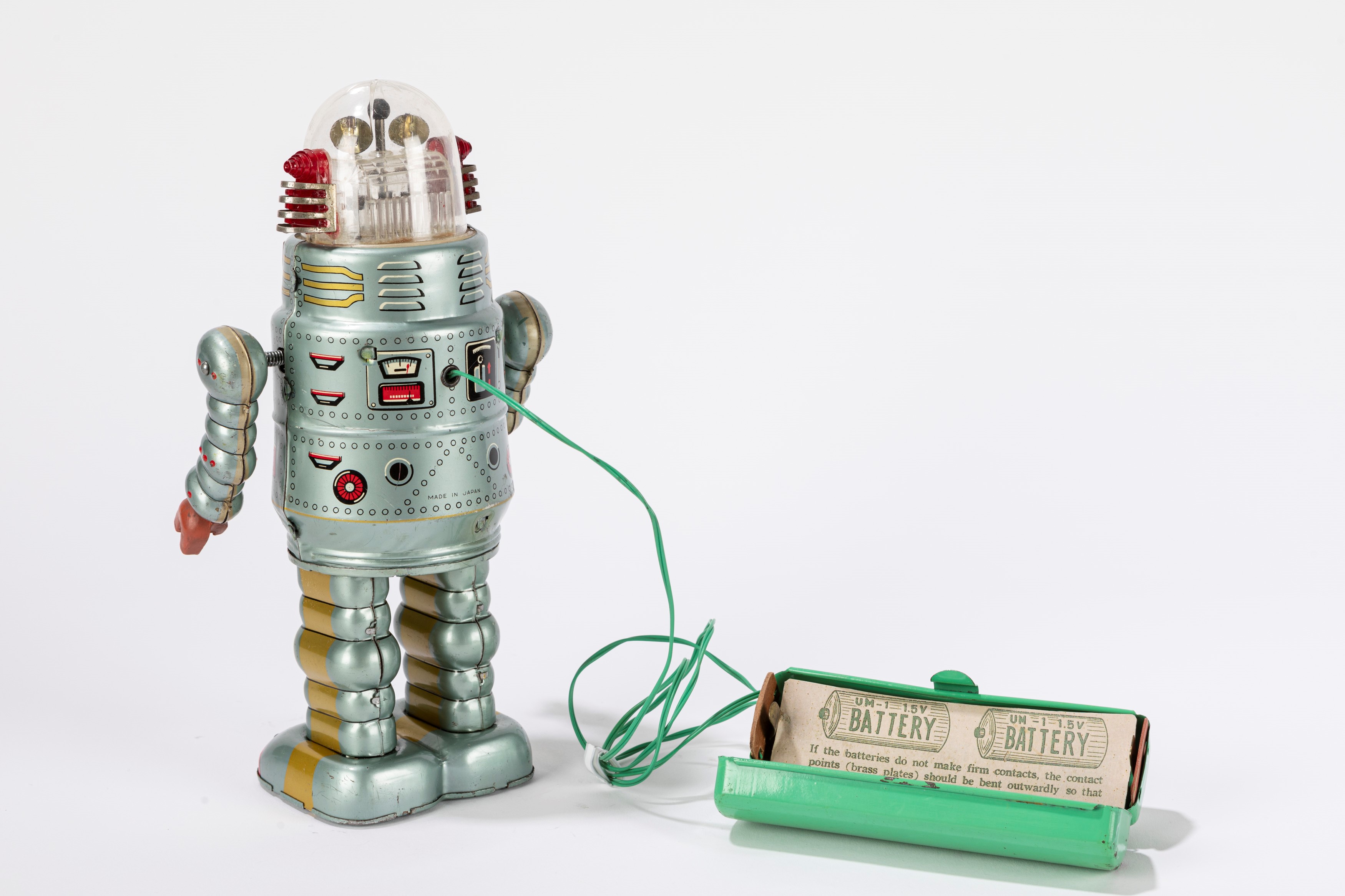 Alps - Door Robot, giocattolo in latta giapponese, funzionamento a batteria