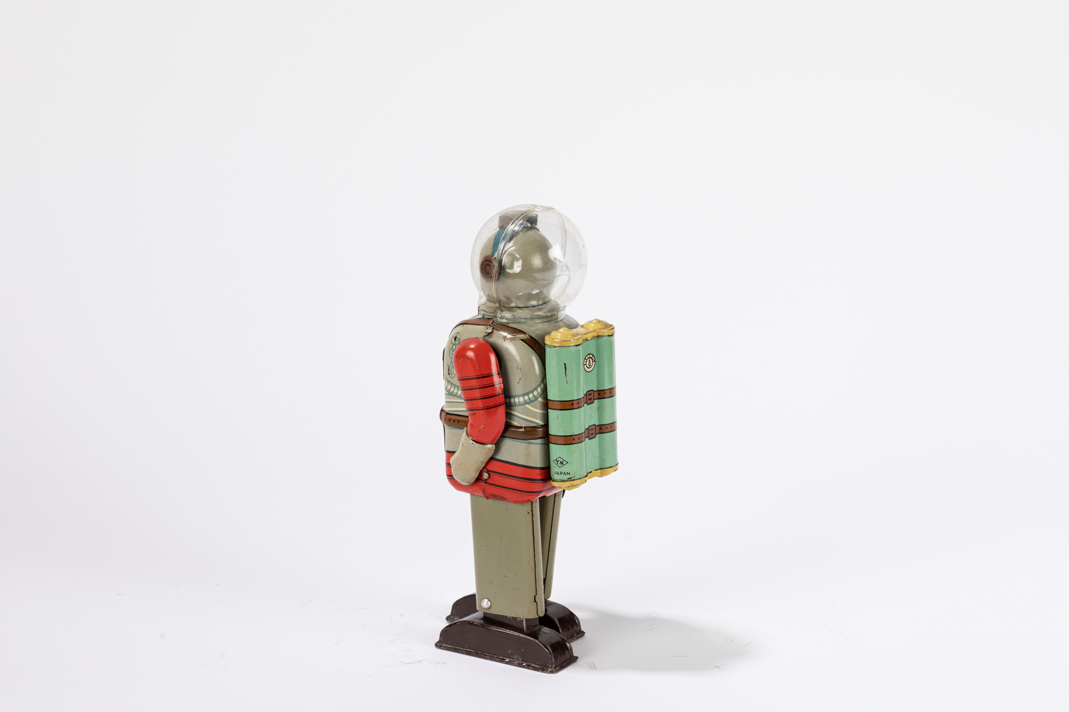 T.n Nomura - Space Commando, Giocattolo in latta funzionante a molla