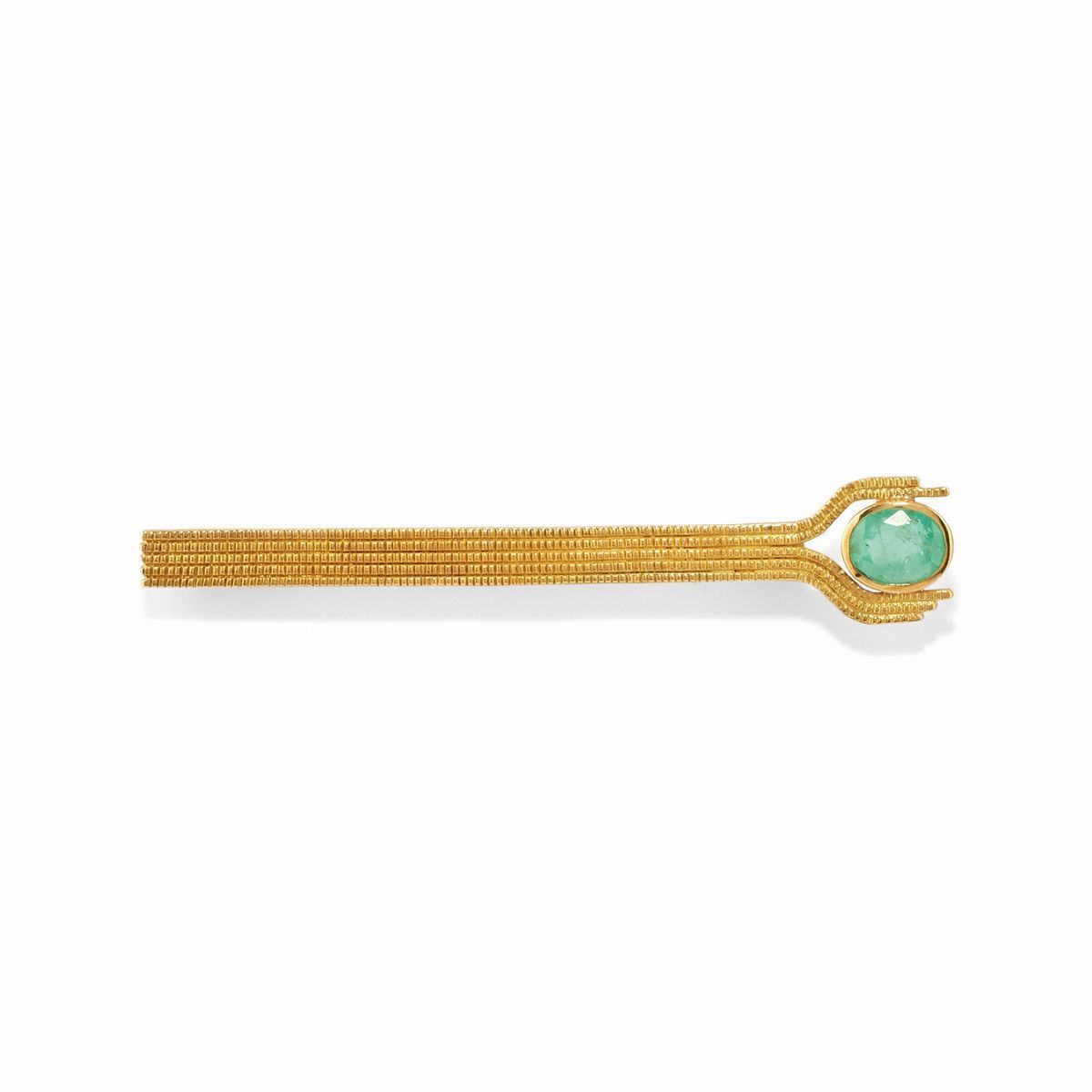 Pao Ying Wang - Due spille in oro giallo 18k con rubini e zaffiri
