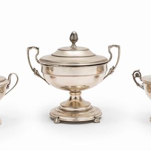 Three silver cups, Italy 20th Century