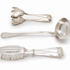 Three silverware, Italy 20th Century