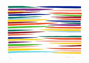 Dorazio Piero - Colored lines composition