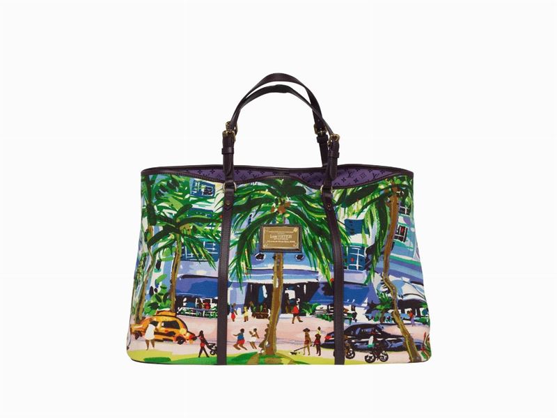 Sold at Auction: Louis Vuitton, Louis Vuitton LV Designer Cabas Beach  Shoulder Bag