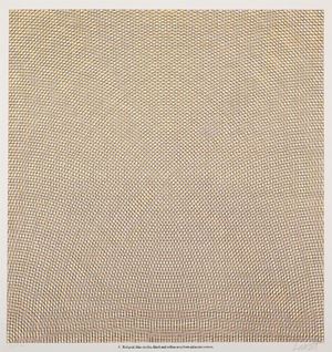 Red grid, blue circles, black and yellow arcs from adjacent corners