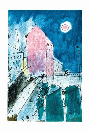 Landscape with houses