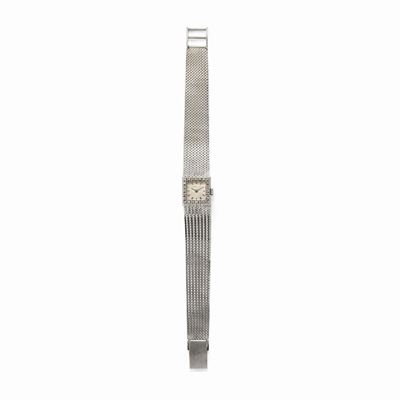 Orologio in oro bianco 18k con lunetta in diamanti