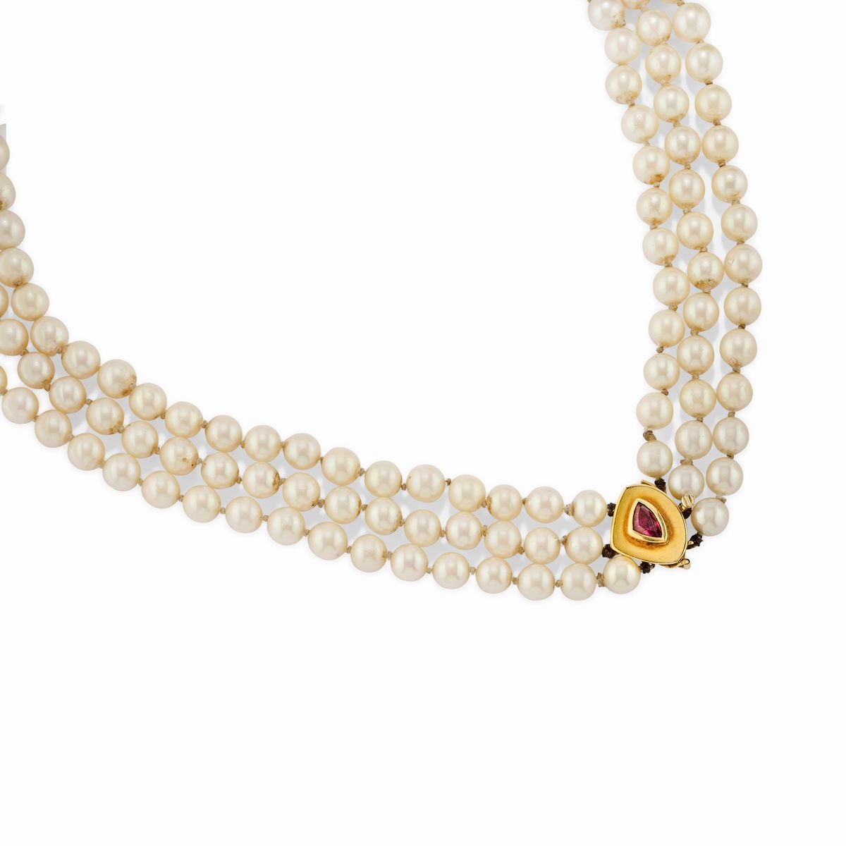 Collana e Orecchini con Rubini