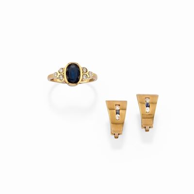 Anello e Orecchini con Zaffiri