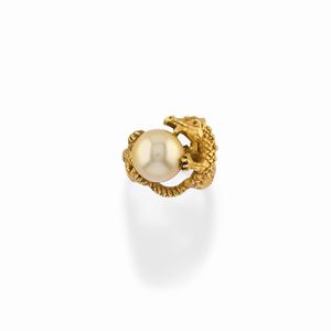  - Anello con perla