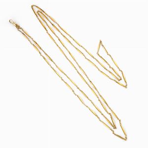 A 18K yellow gold chain