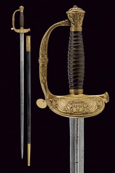Spada da ufficiale di stato maggiore, Regno delle Due Sicilie, 1858