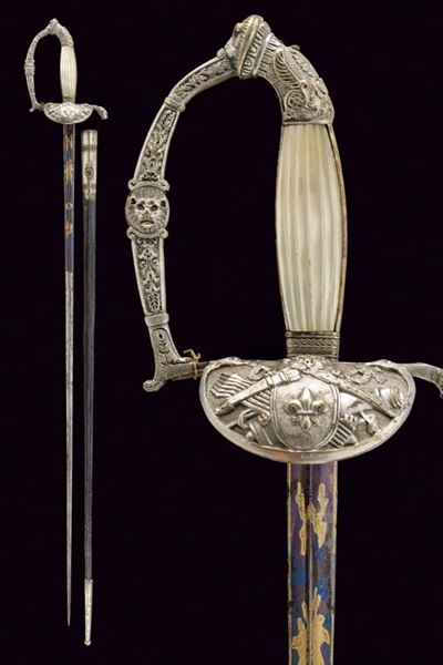 Spadino da funzionario, ducato di Parma e Piacenza, 1850 circa