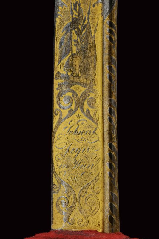 Sciabola da ufficiale di fanteria, Austria, terzo quarto del XIX secolo