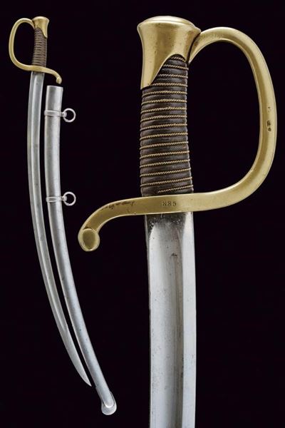 Sciabola da artigliere, Mod. 1829, Francia, lunghezza 93 cm